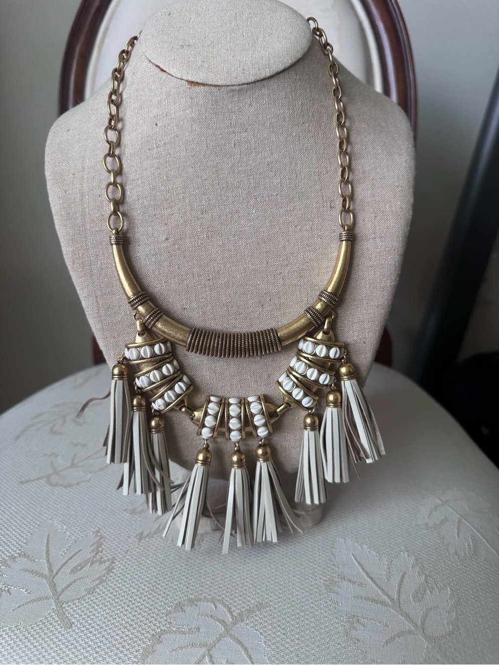 Stella & Dot tribal tassel necklace